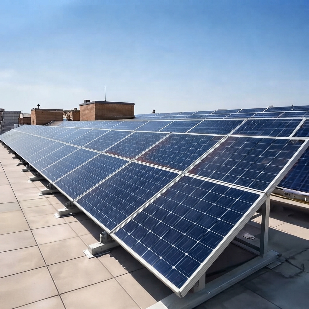 Rooftop solar installation — Sunlight Technology Solar