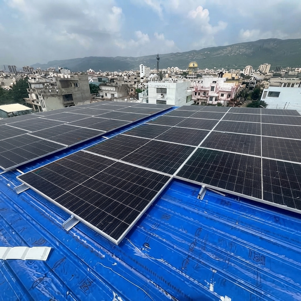 Large-scale rooftop solar system