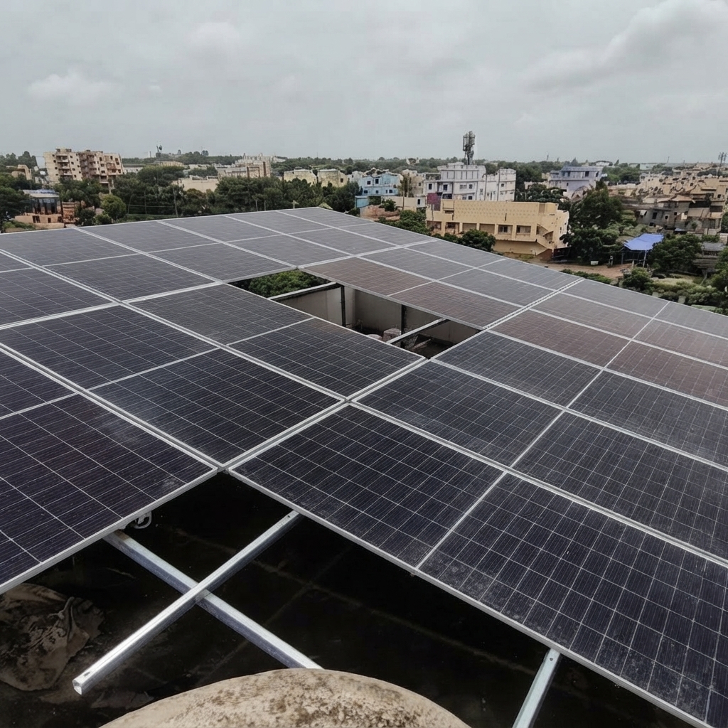 20kW solar installation project