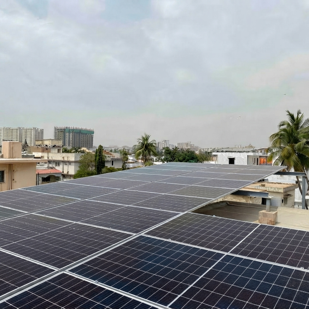 Rooftop solar panels — Sunlight Technology Solar