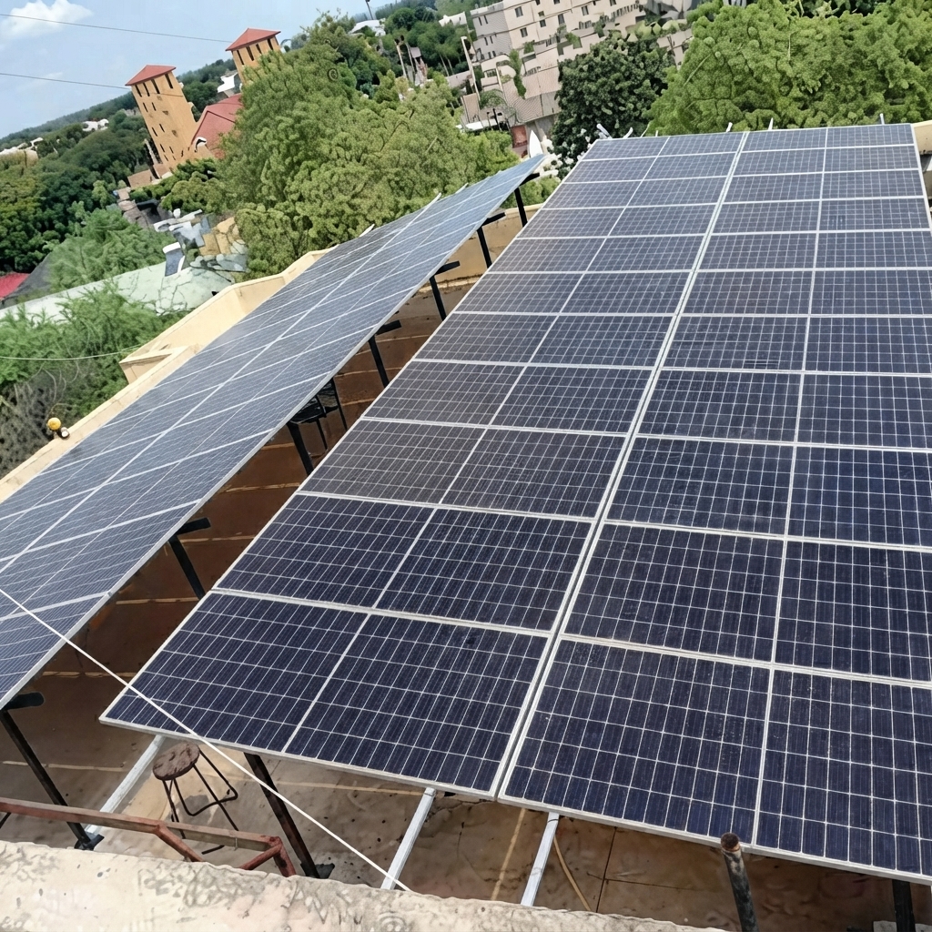 Solar system installation — Pakistan