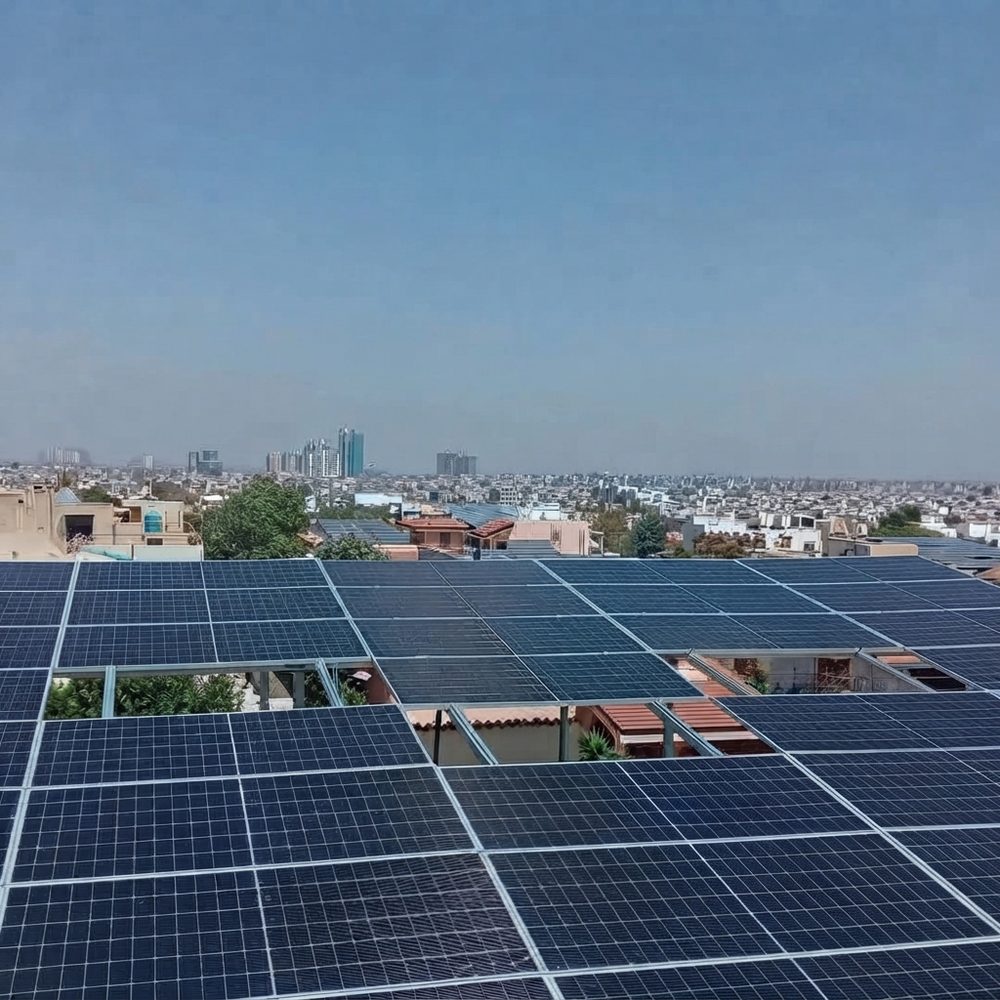Rooftop solar system installed in Karachi