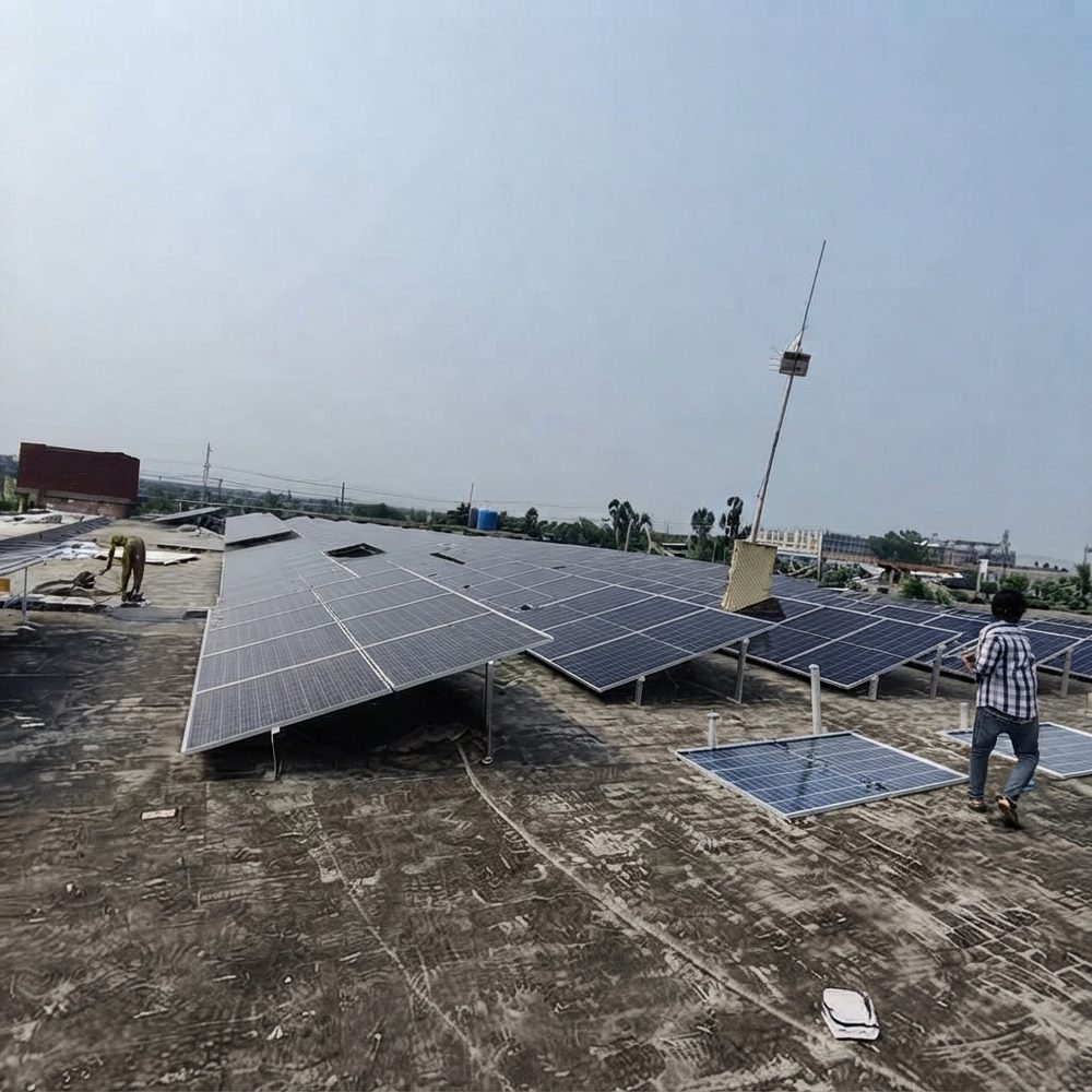 Solar installation on residential property