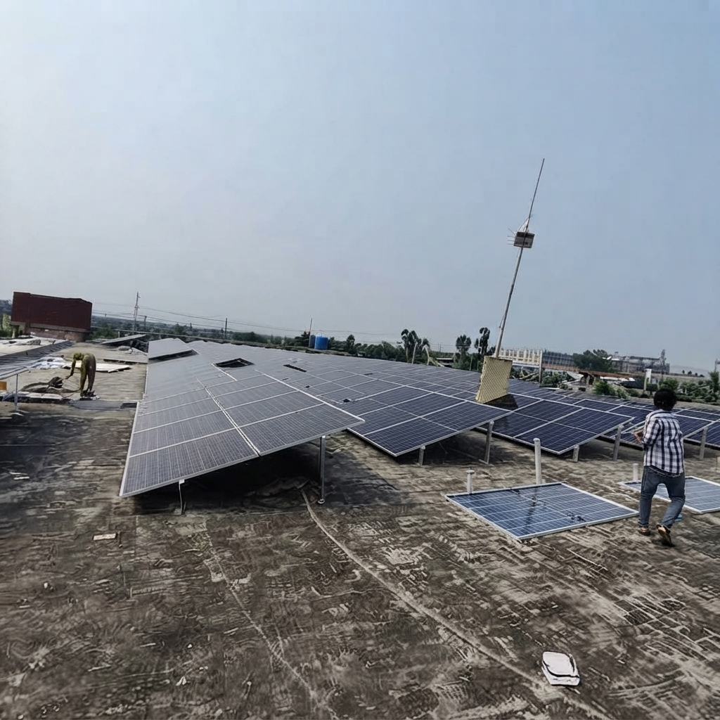 Solar installation on residential property